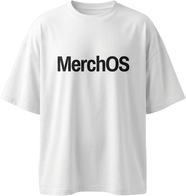 MerchOS branded t-shirt